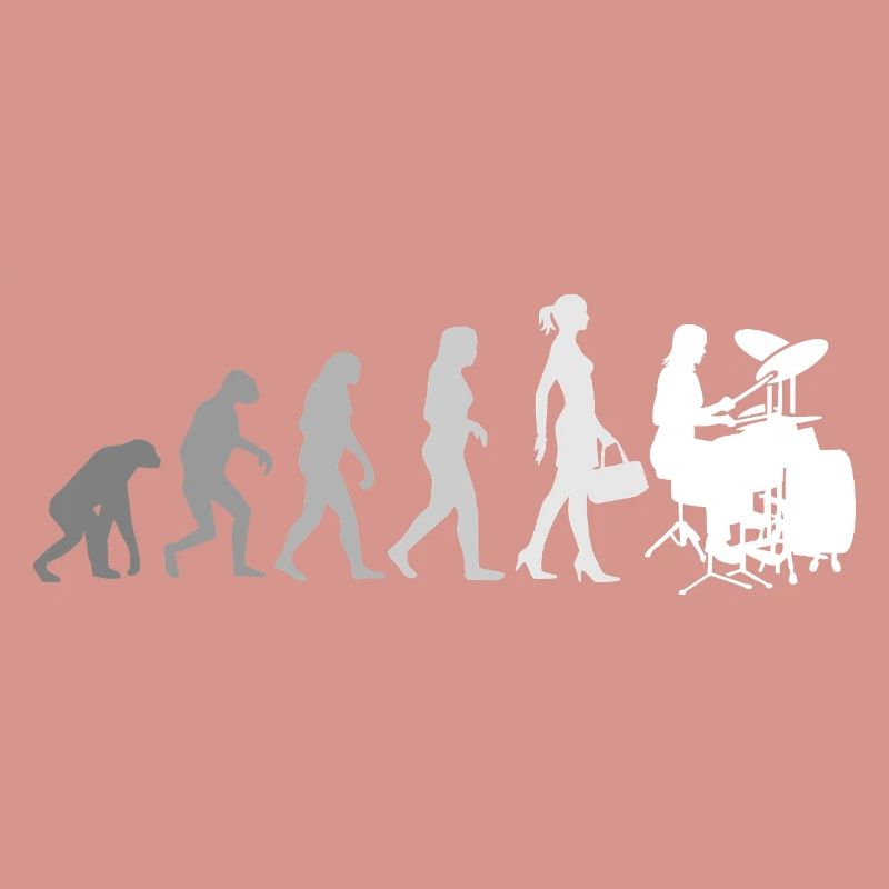 Evolution Schlagzeugerin Percussion Drummer