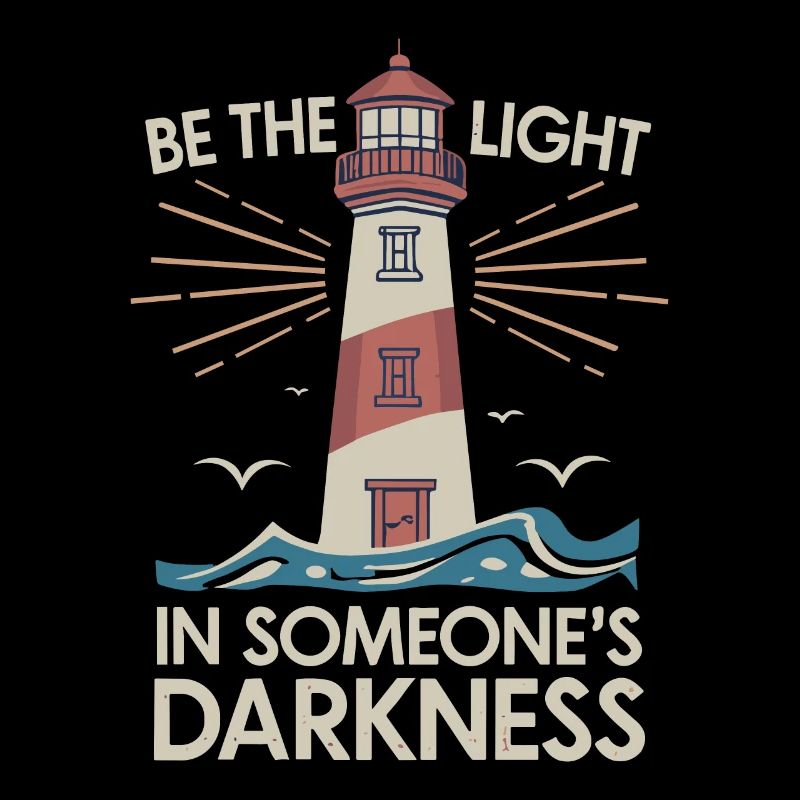 Lighthouse Motivational Saying - Positive Thinking