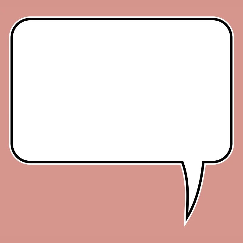 Conception rectangulaire de bulle de dialogue