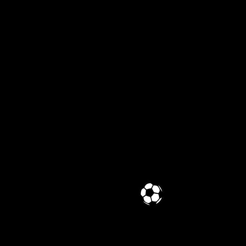 Fussball Fan Silhouette