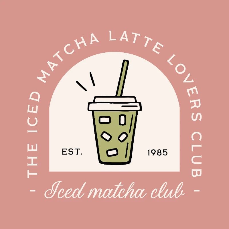 Iced matcha latte lovers Japanese drink funny