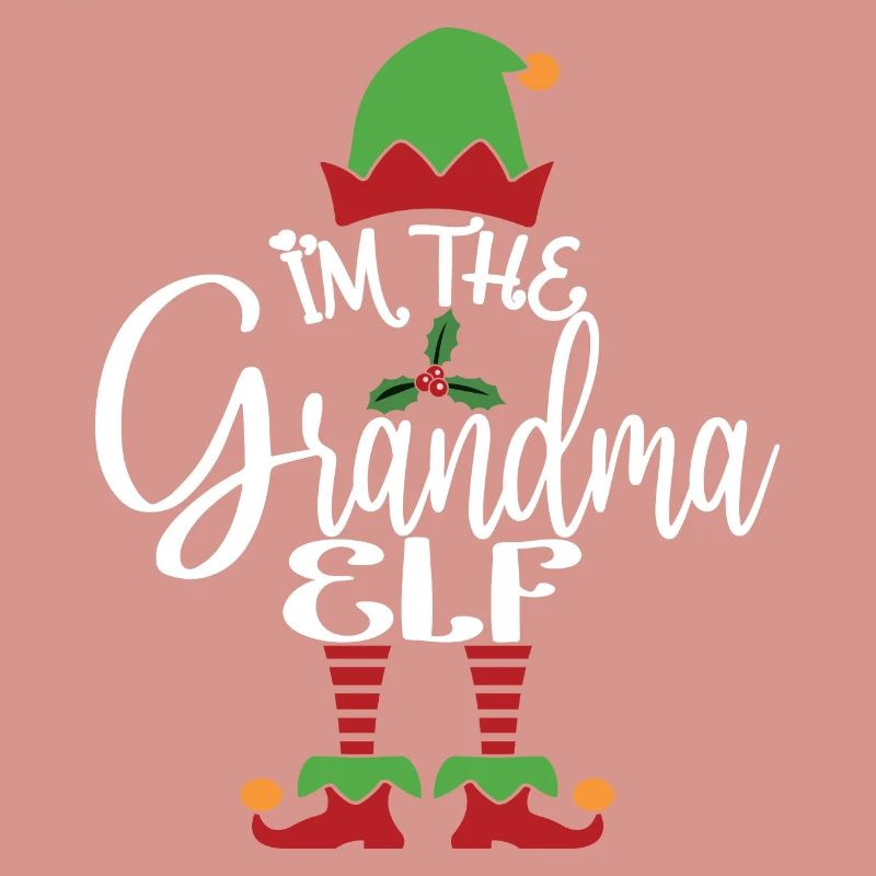 Oma Elf süßes lustiges passendes Weihnachtskostüm