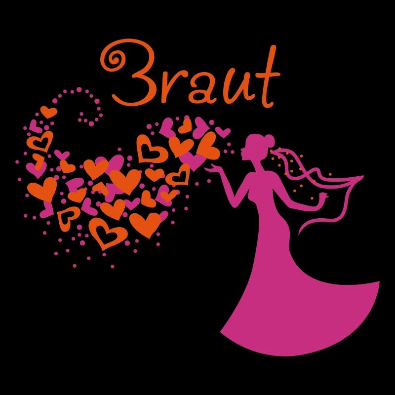Heart Cloud bride Text