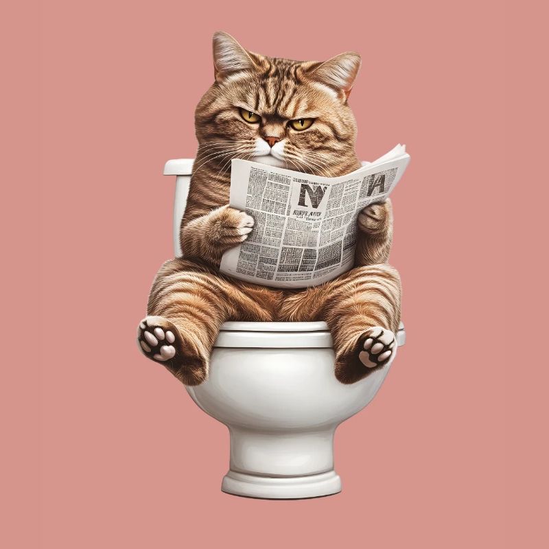 Drôle de chat chat propriétaire de chat Loo Cat Pet