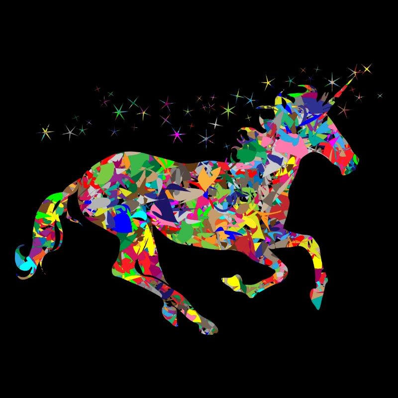 Einhorn Farbkleckse Geschenk Geschenkidee
