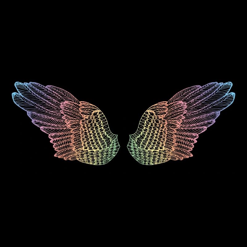 Regenbogen Flügel Flugmodus