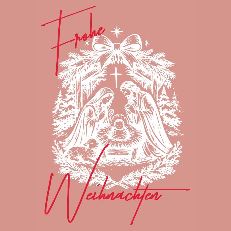 Weihnachtskrippe Schwarz Weiß