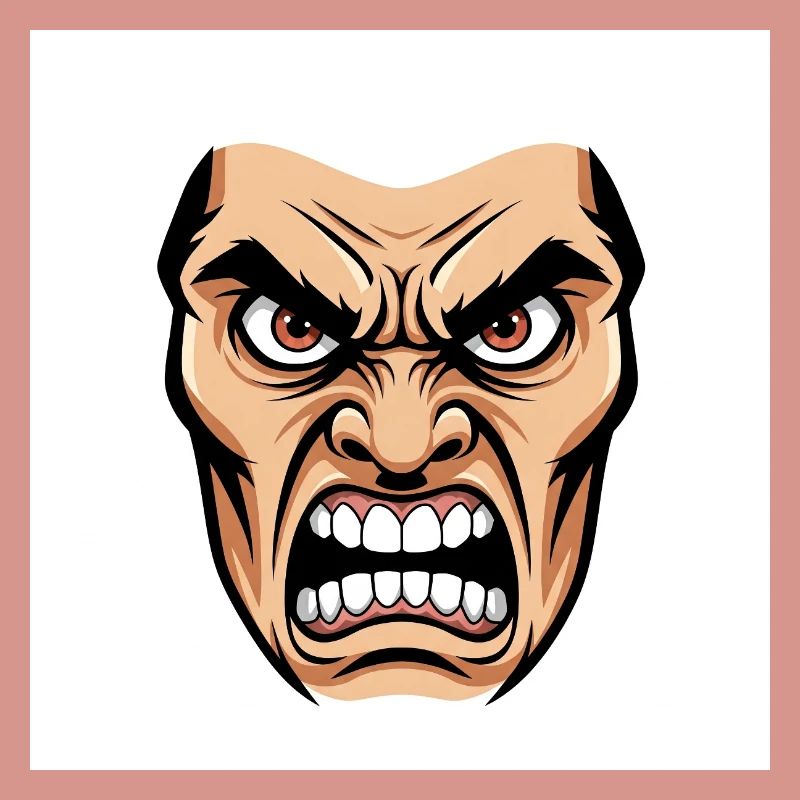 Die Essenz des Zorns: Eine explosive Grafik