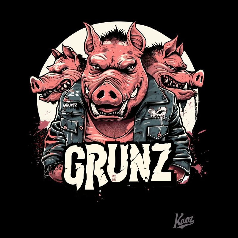 Le gang de rockeurs de cochons