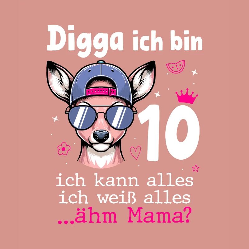 Digga Ich Bin 10 Kindergeburtstag Mädchen