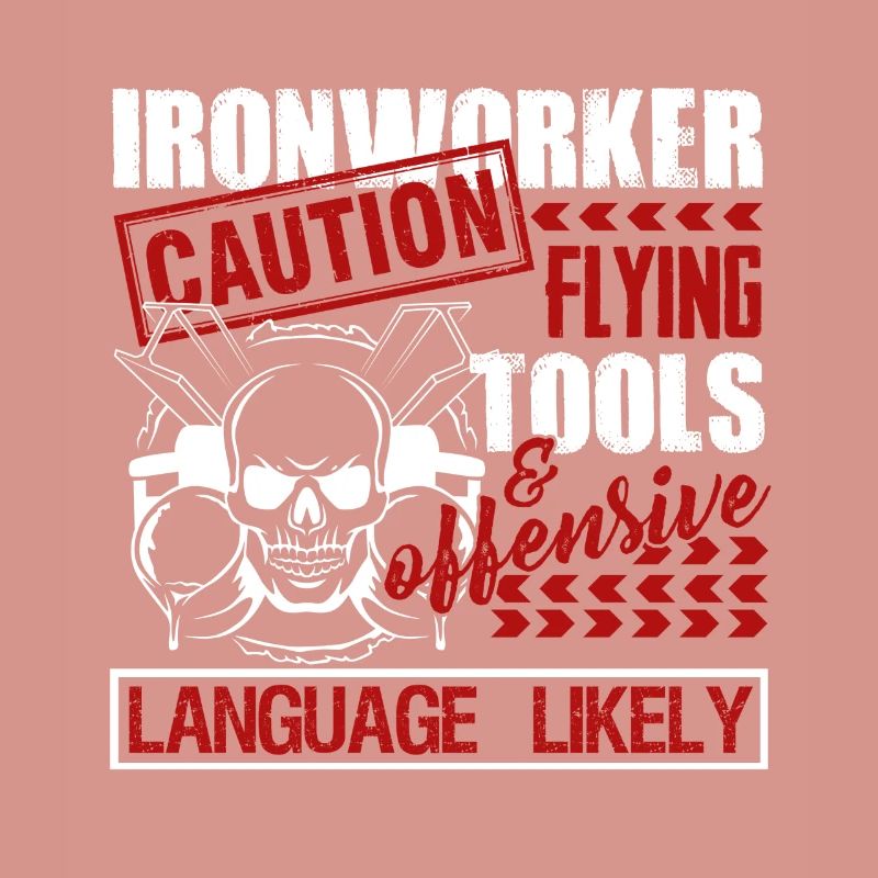 Ironworker Caution Flying Tools