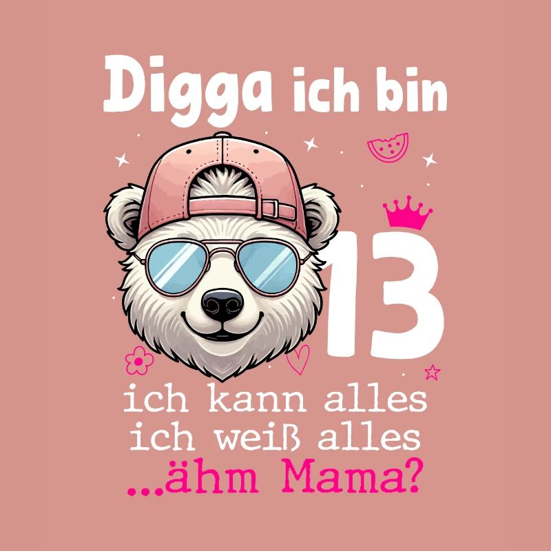 Digga Ich Bin 13 Kindergeburtstag Mädchen