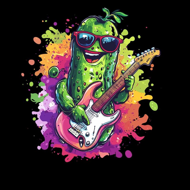 Rocking Guitar Cucumber