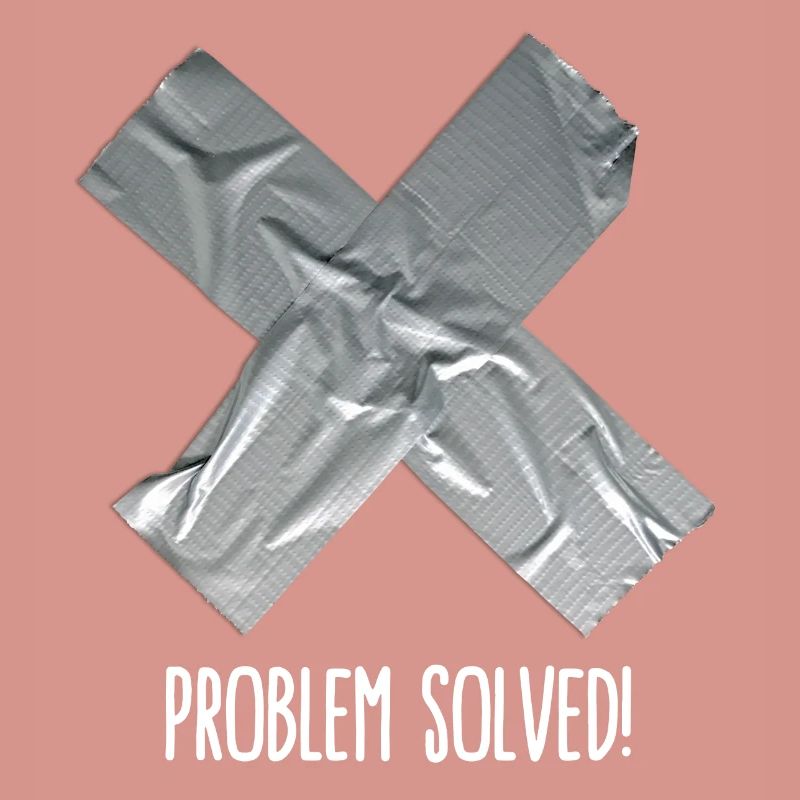 Problem solved (place on black item)