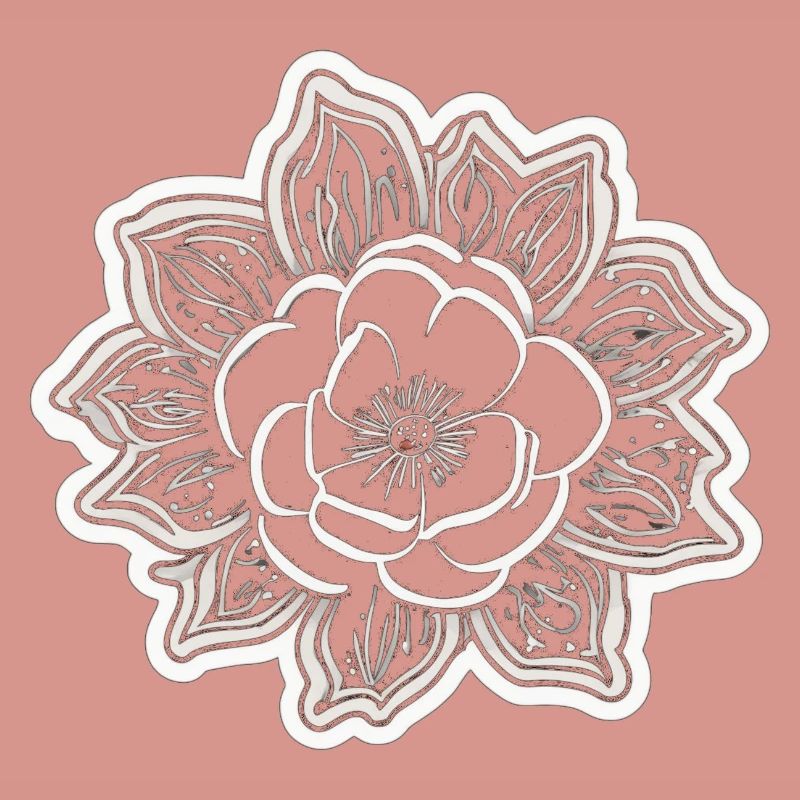 La beauté et le charme d’une fleur monochrome