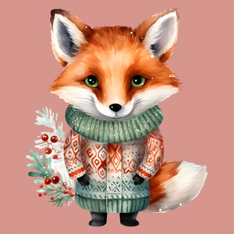 Winterfuchs im Pullover