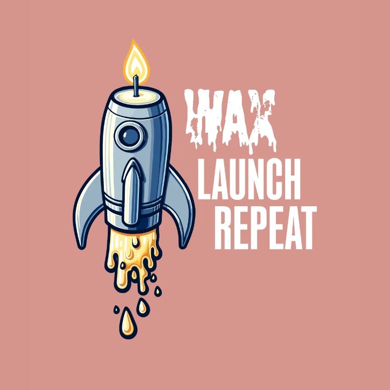 WAX Launch Repeat – Fun Rocket Candle Design