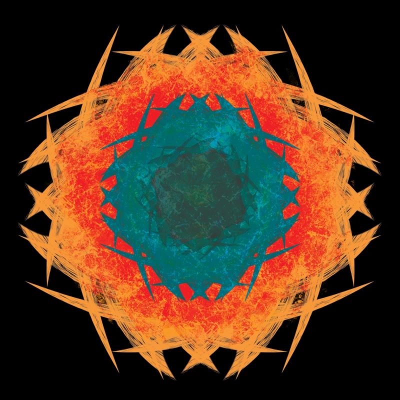 Kaléidoscope Mandala de Feu
