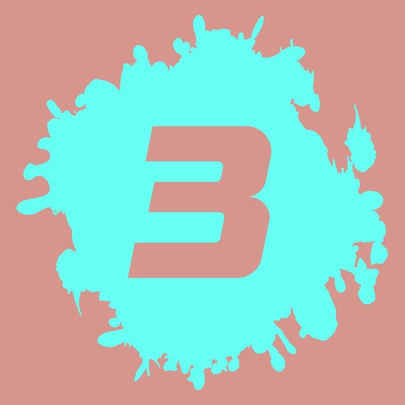 3 Neon Farbklecks Logo
