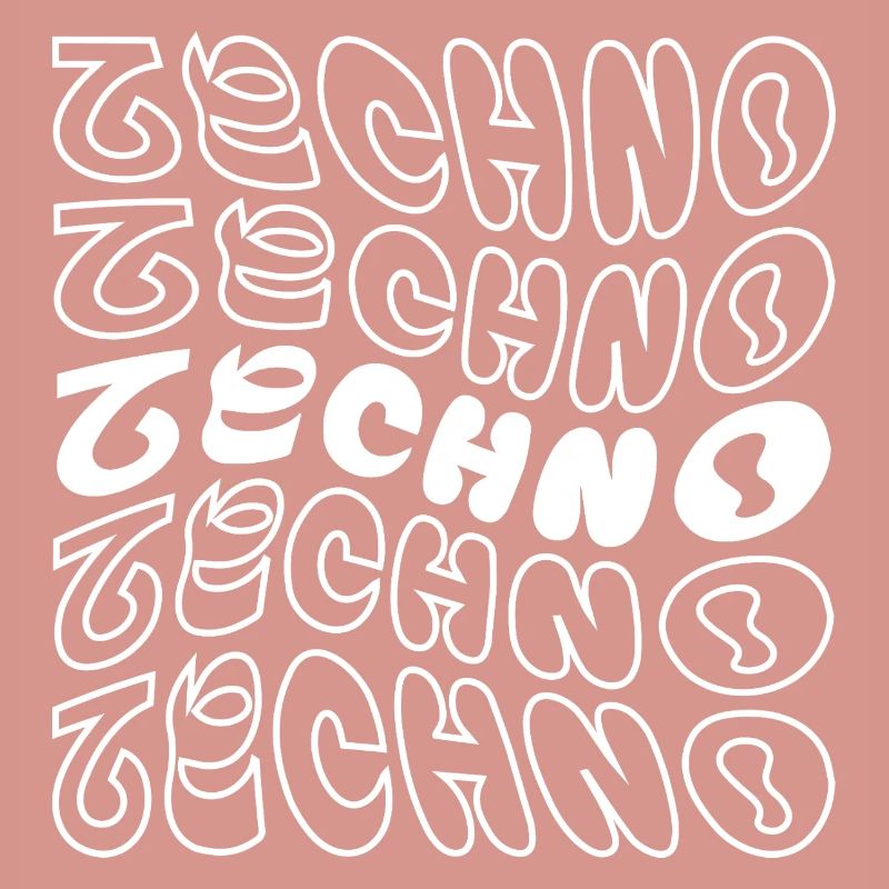 conception de logo géométrique ondulé techno