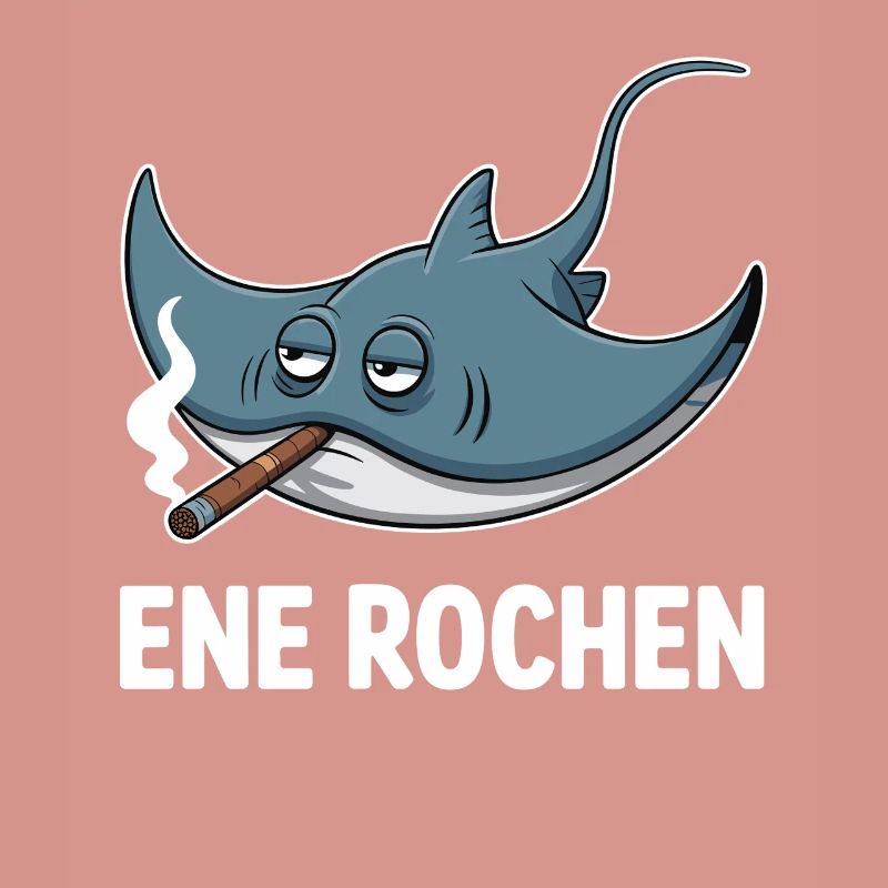 Ene Rochen Raucher Spruch Zigarette Kippe Rauchen