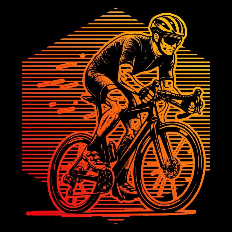 Motif classique du vélo de route