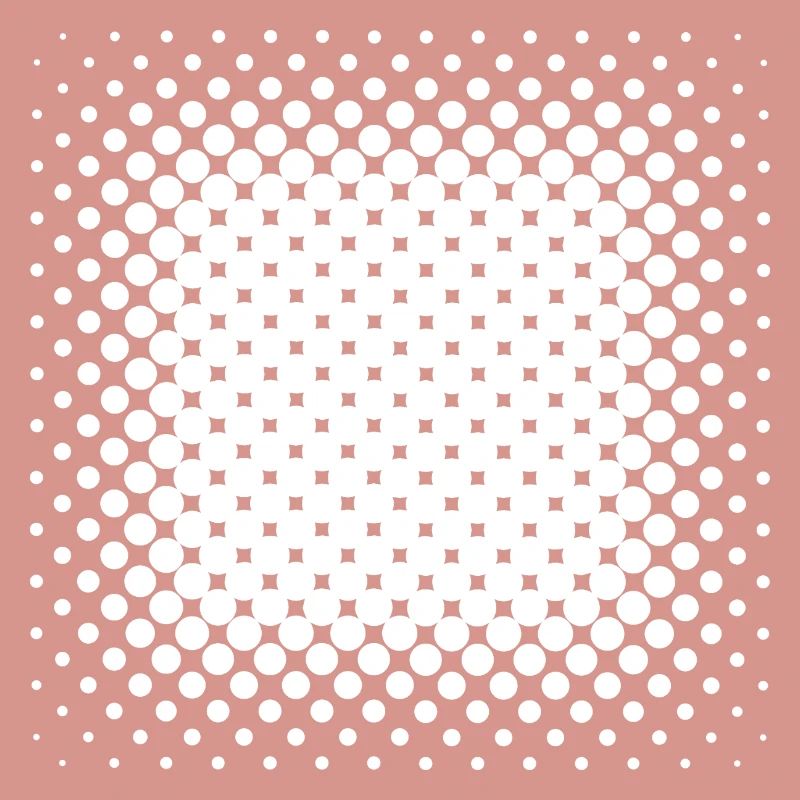 Radial Halftone Square
