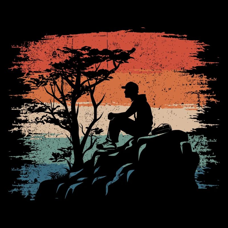 Sunset Cliff Silhouette