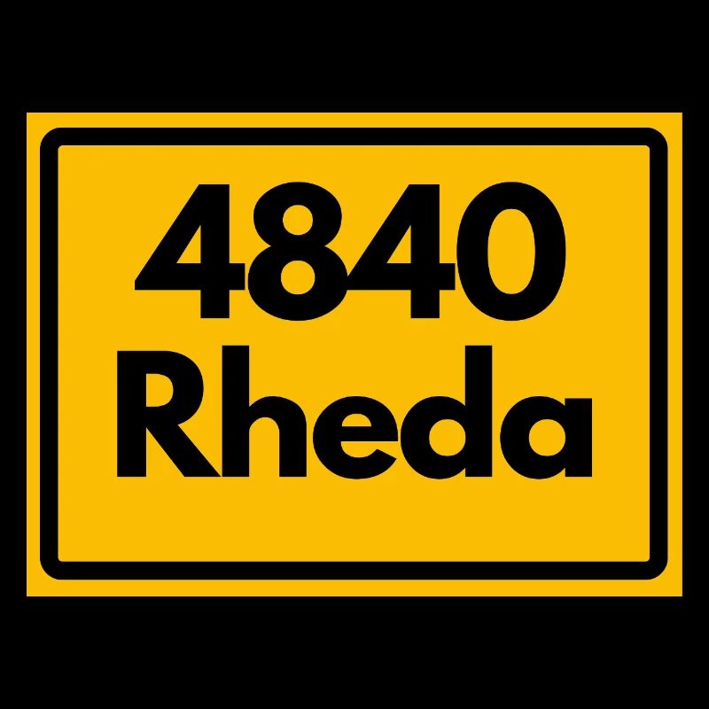 ALTE POSTLEITZAHL PLZ RETRO 4840 RHEDA 