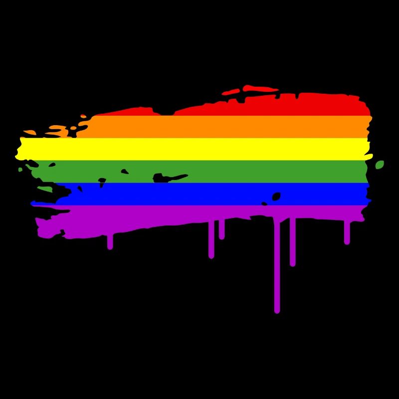Regenbogenfahne Graffiti