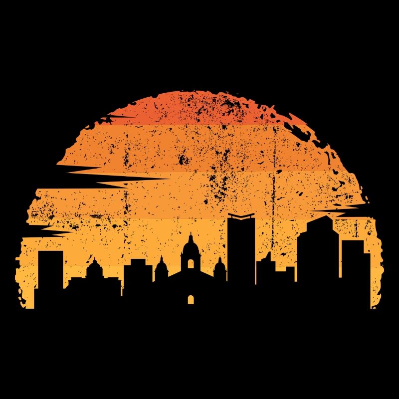 Sunset Skyline Silhouette