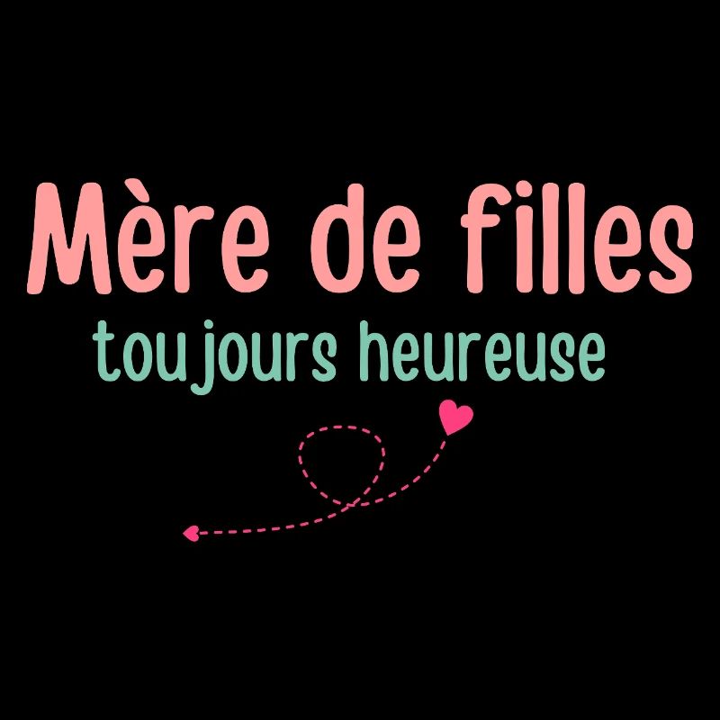 Mère de filles toujours heureuse