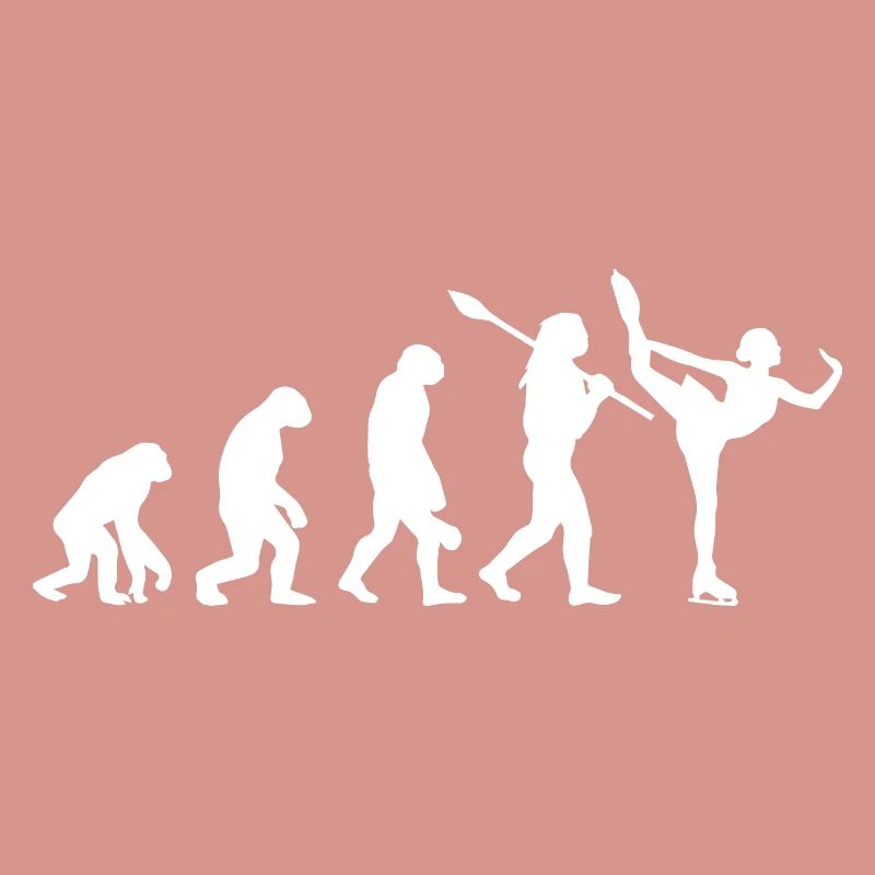 Entwicklung des Mannes, Eiskunstlauf-Mädchen, Eislauf-Mädchen