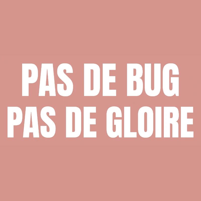 Pas de bug pas de gloire