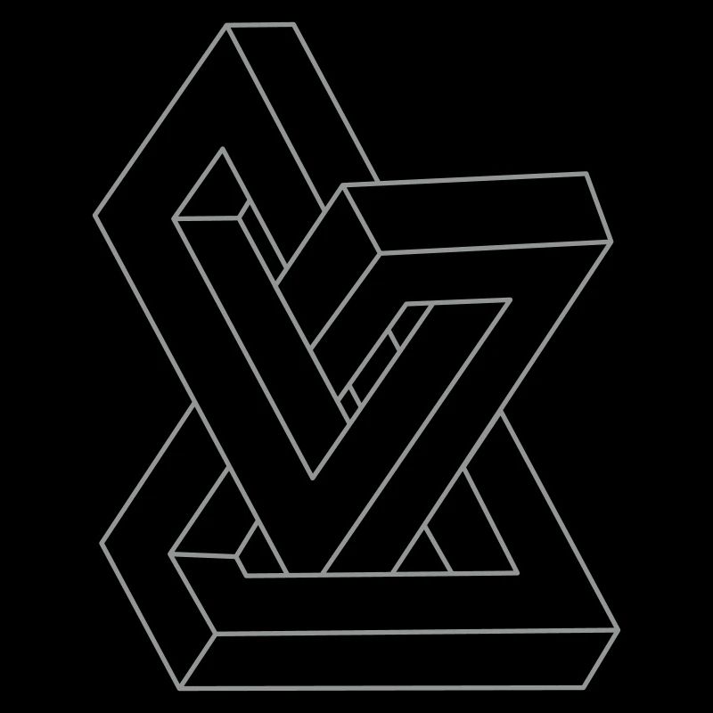 Optical illusion - Impossible figure