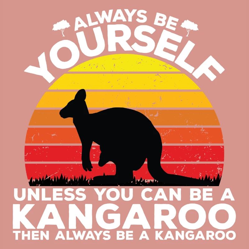 Sei ein Känguru