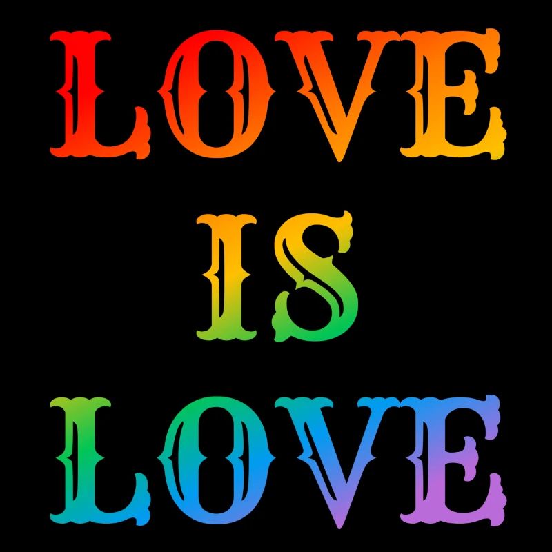 Regenbogen-Liebe ist Liebe