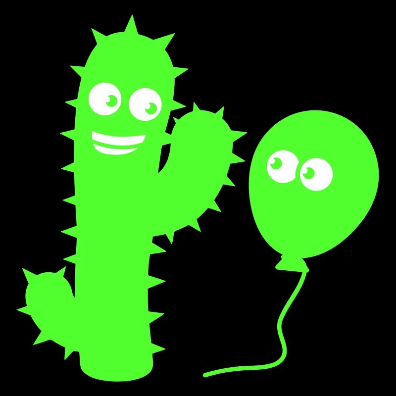 Cactus ballon poignée de main salutation pointes