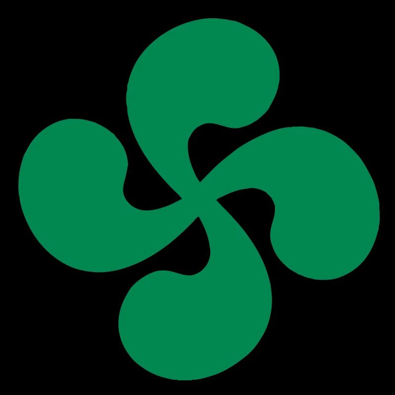 Croix Basque seul Verte