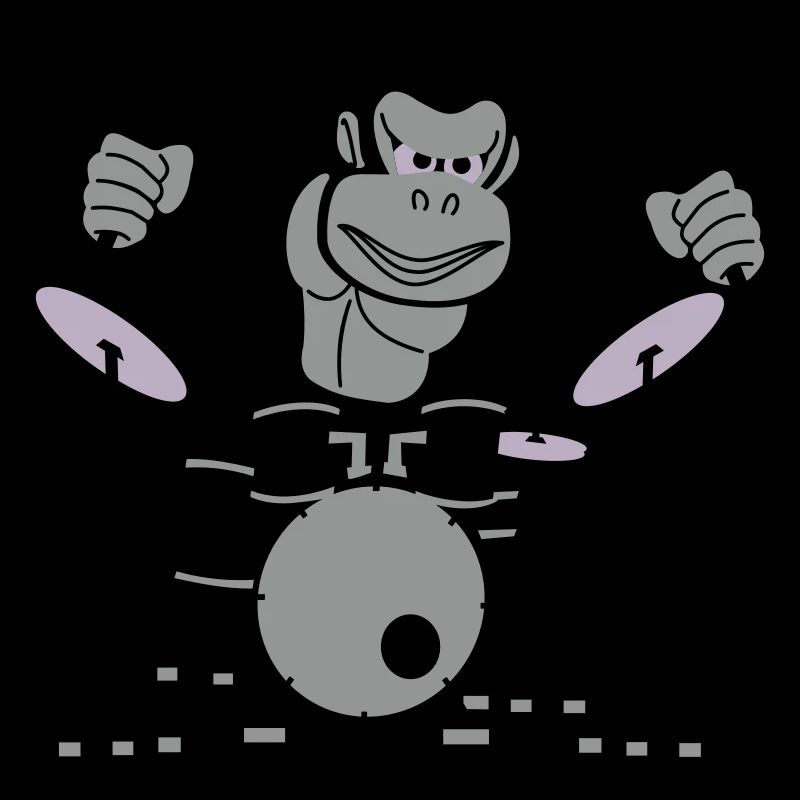 Drumming Gorilla