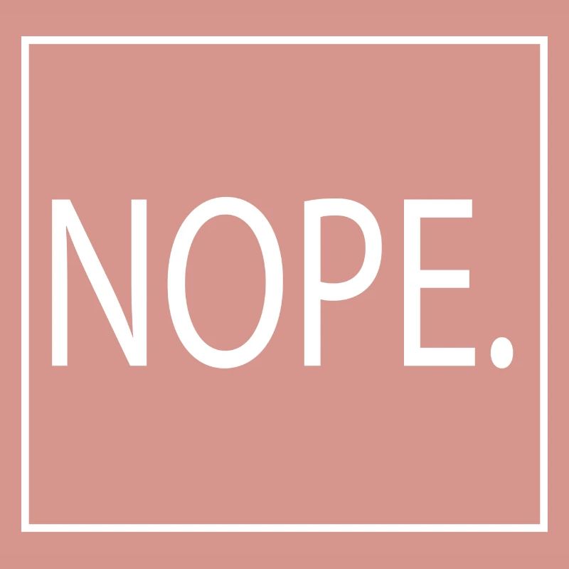 Schlichter "NOPE." Pullover