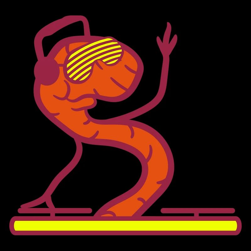 DJ Worm Mixer Vinyl Record Worm