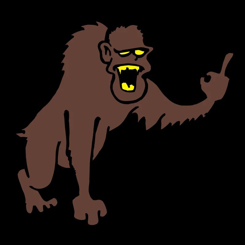 Singe montrant majeur