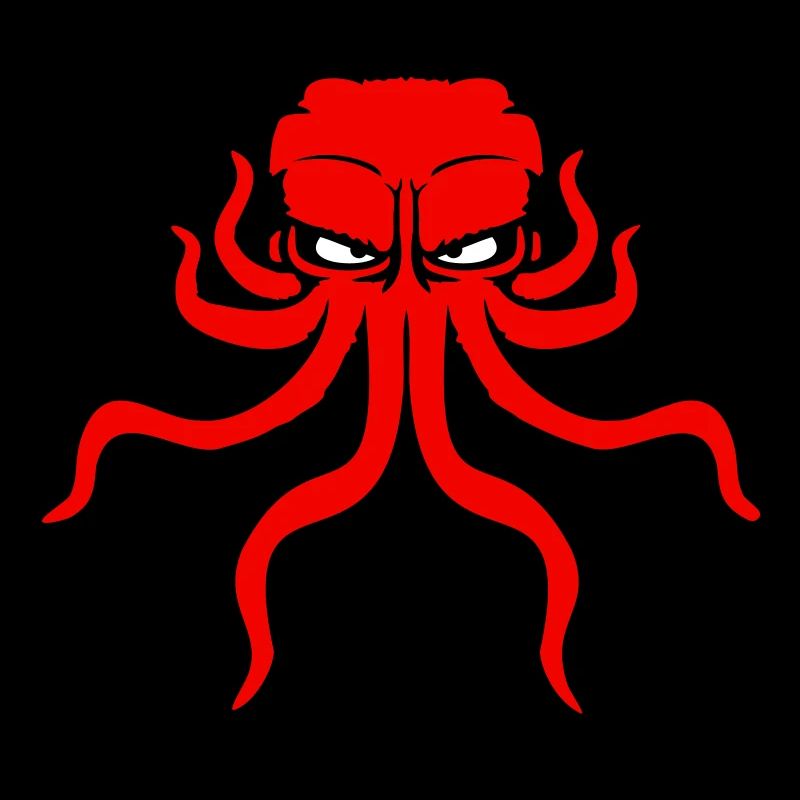 Octopus Graffiti Drop Spray Paint Squid