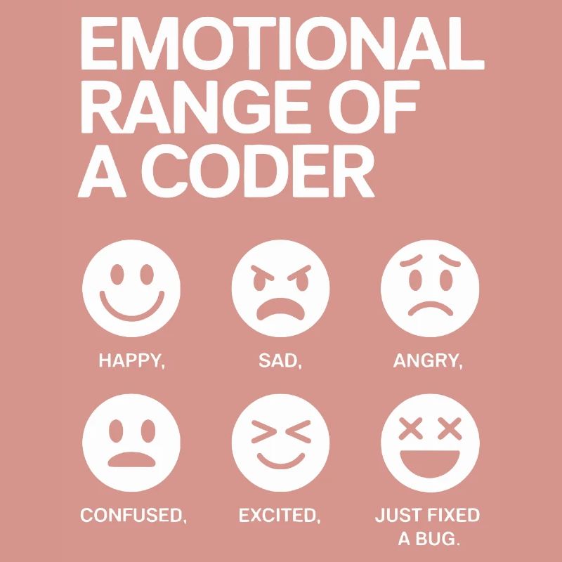 Emotionale Bandbreite eines Programmierers