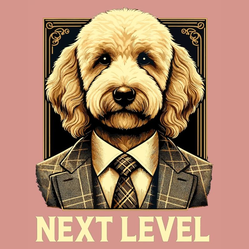 Goldendoodle Dog Next Level Suit Gift