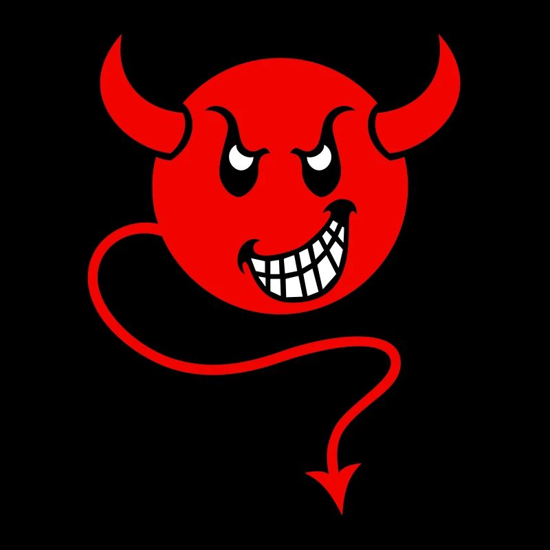 smilie devil red