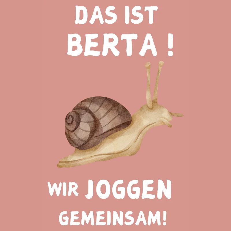 C’est Berta Nous faisons du jogging ensemble Escargot