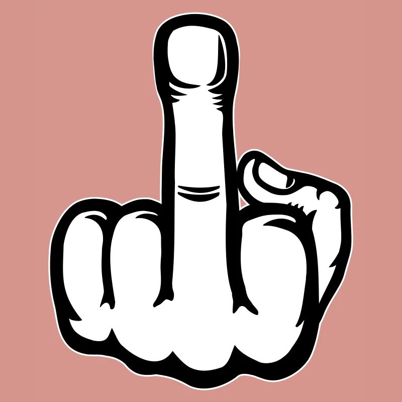 Mittelfinger Hand Symbol