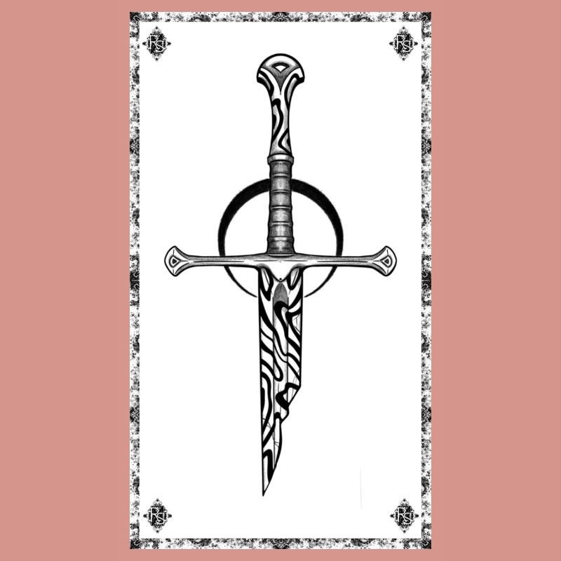 Gothic Zebra Sword